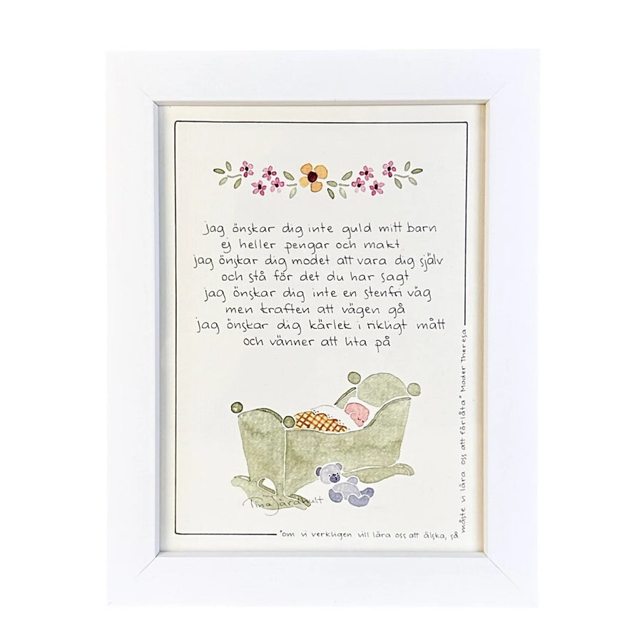 Tavla Jag önskar dig Gul/Grön