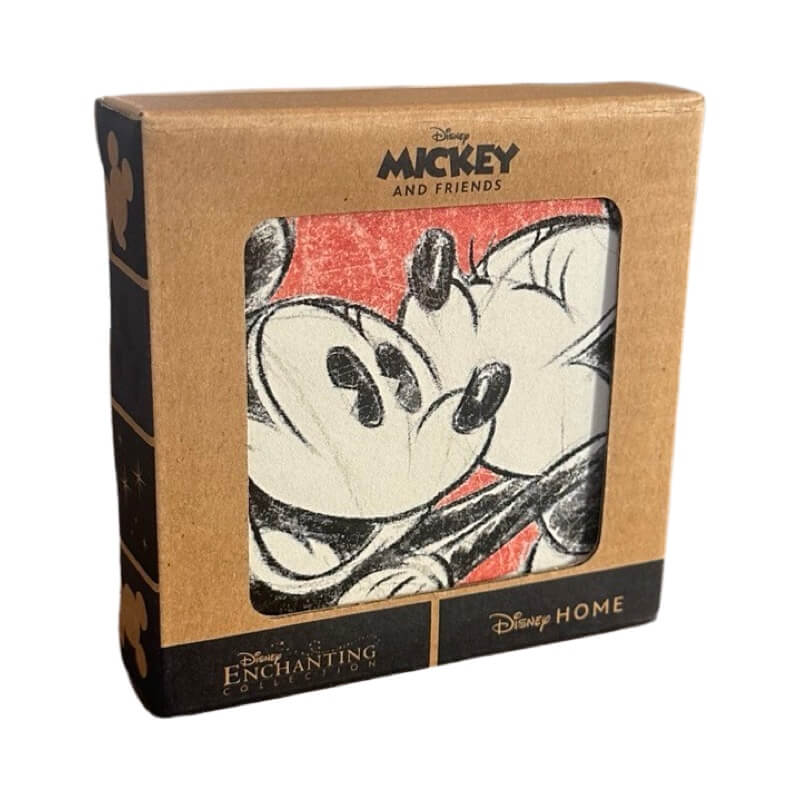 Disney glasunderlägg 4 - pack, Musse&Mimmi röd