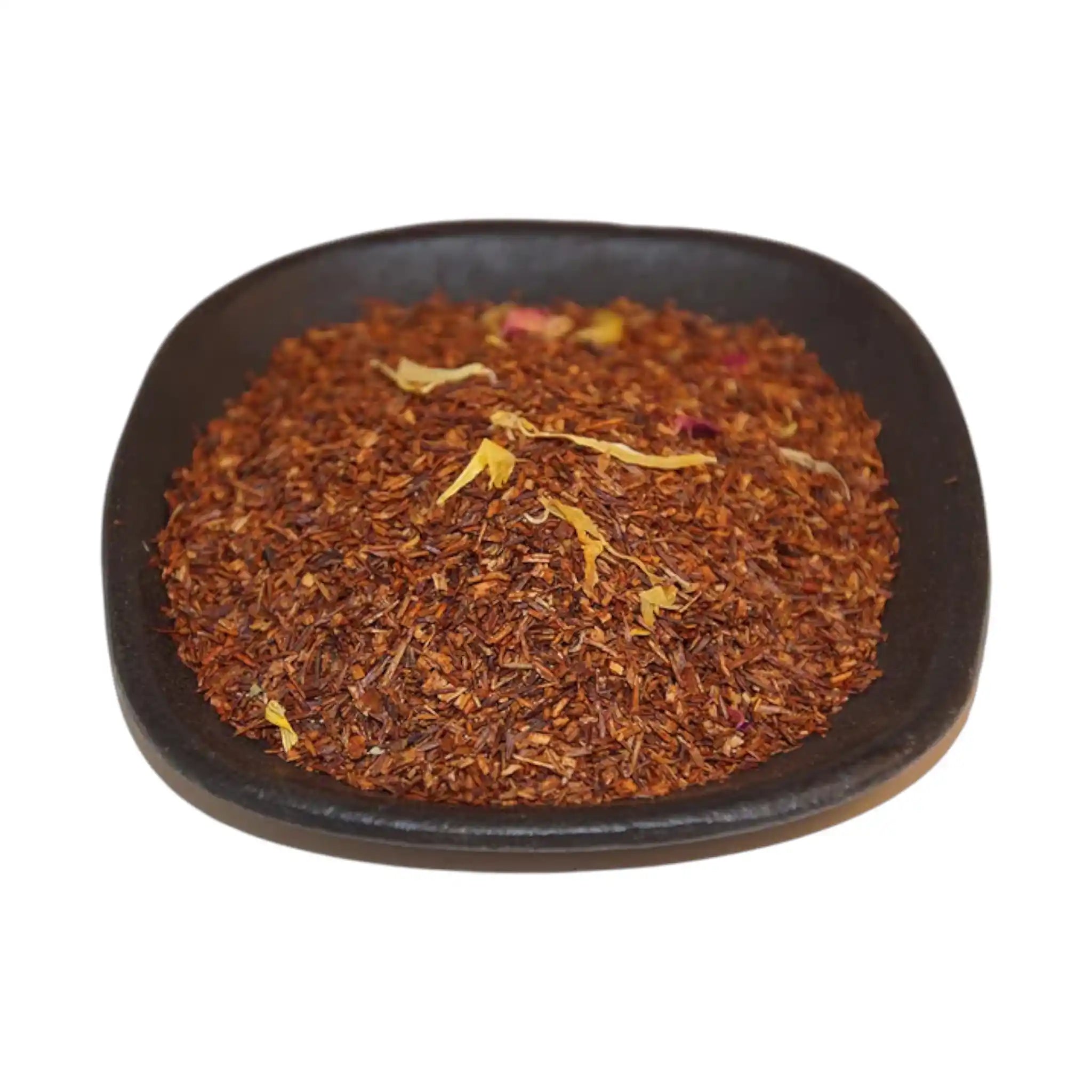 PERSIKA/PASSION är ett rött Rooibos-te med smak av persika och passionsfrukt.