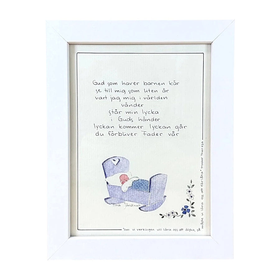 Tavla Gud som haver, blå