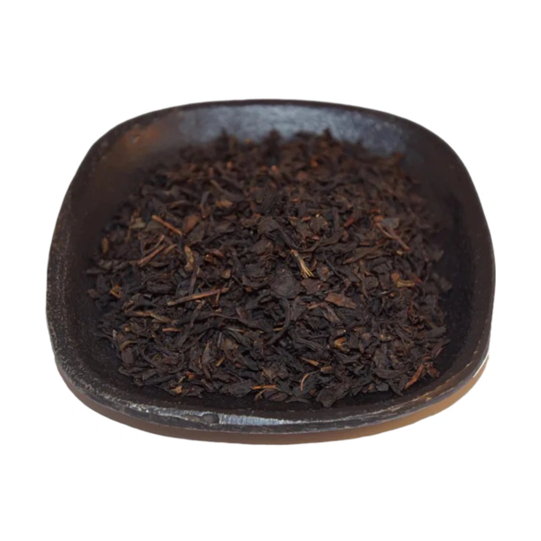 Svart te med smak av vanilj