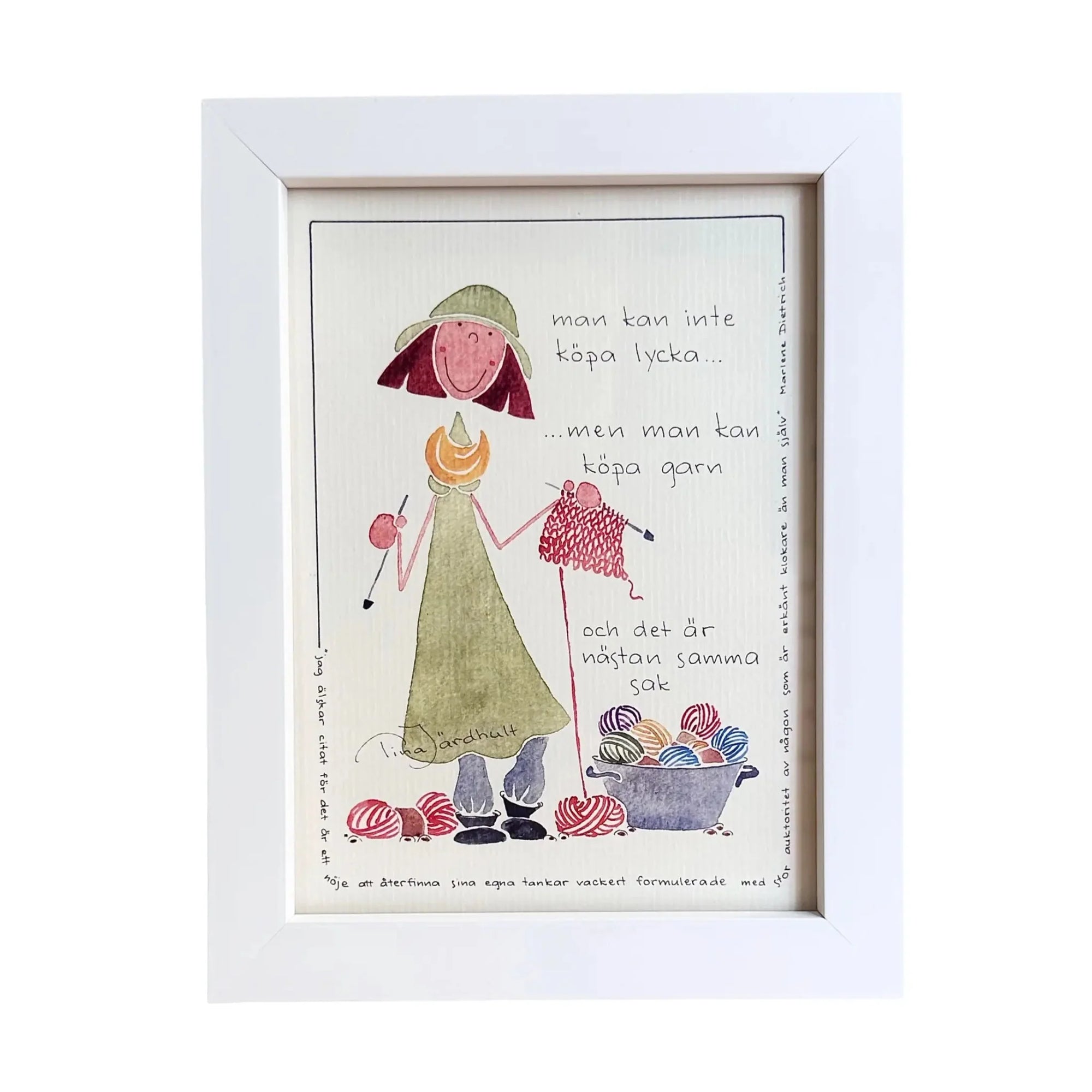 Tavlor med  Stickningstema - Saker&Smått