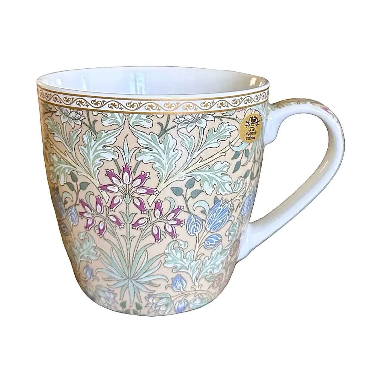 rukostmugg William Morris Hyacinth turkos höger sida