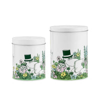 Mumin-förvaringsburkar med blommönster, perfekta för te, kaffe eller godsaker