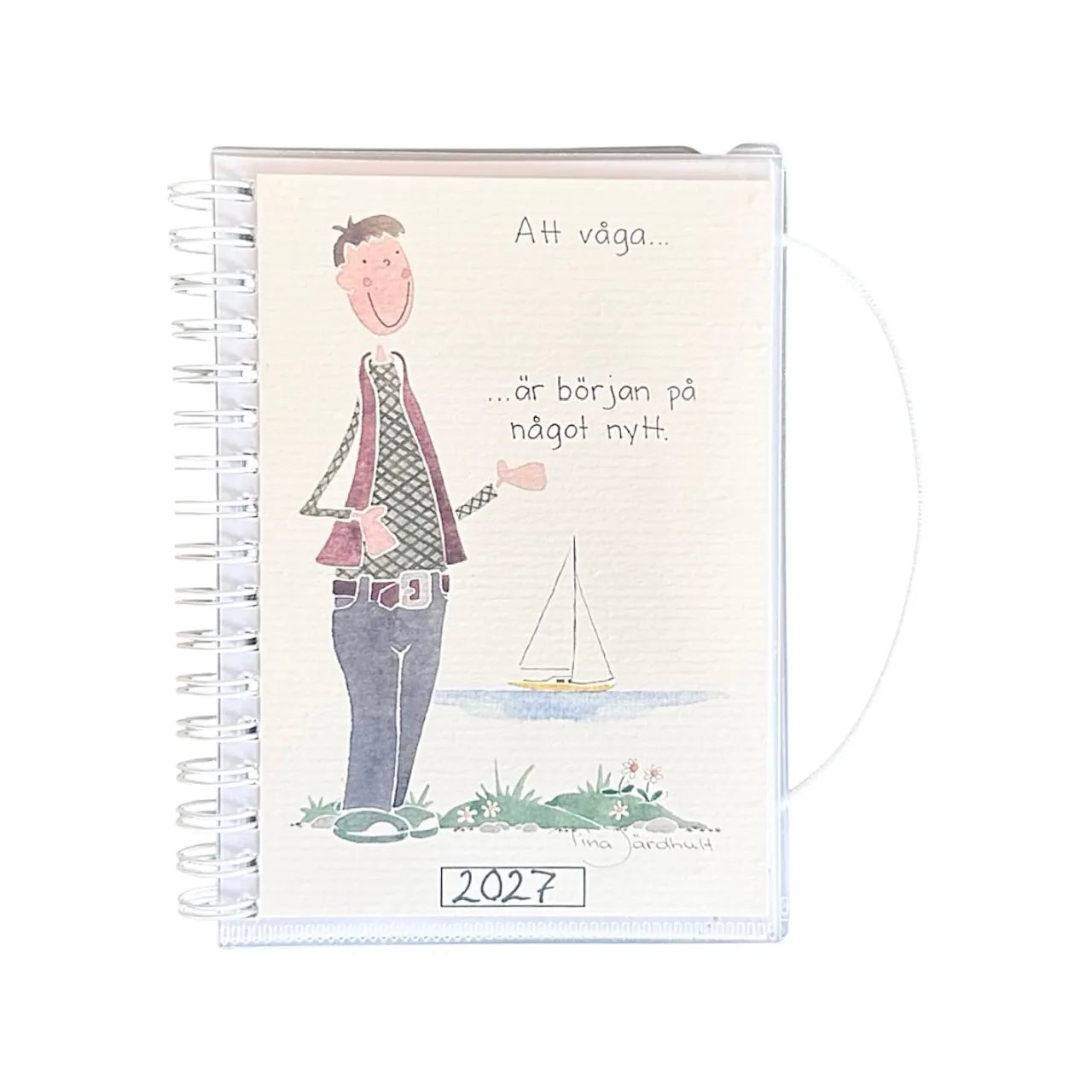 Kalender 2027  en kompakt och smidig kalender för planering och anteckningar vecka för vecka. 