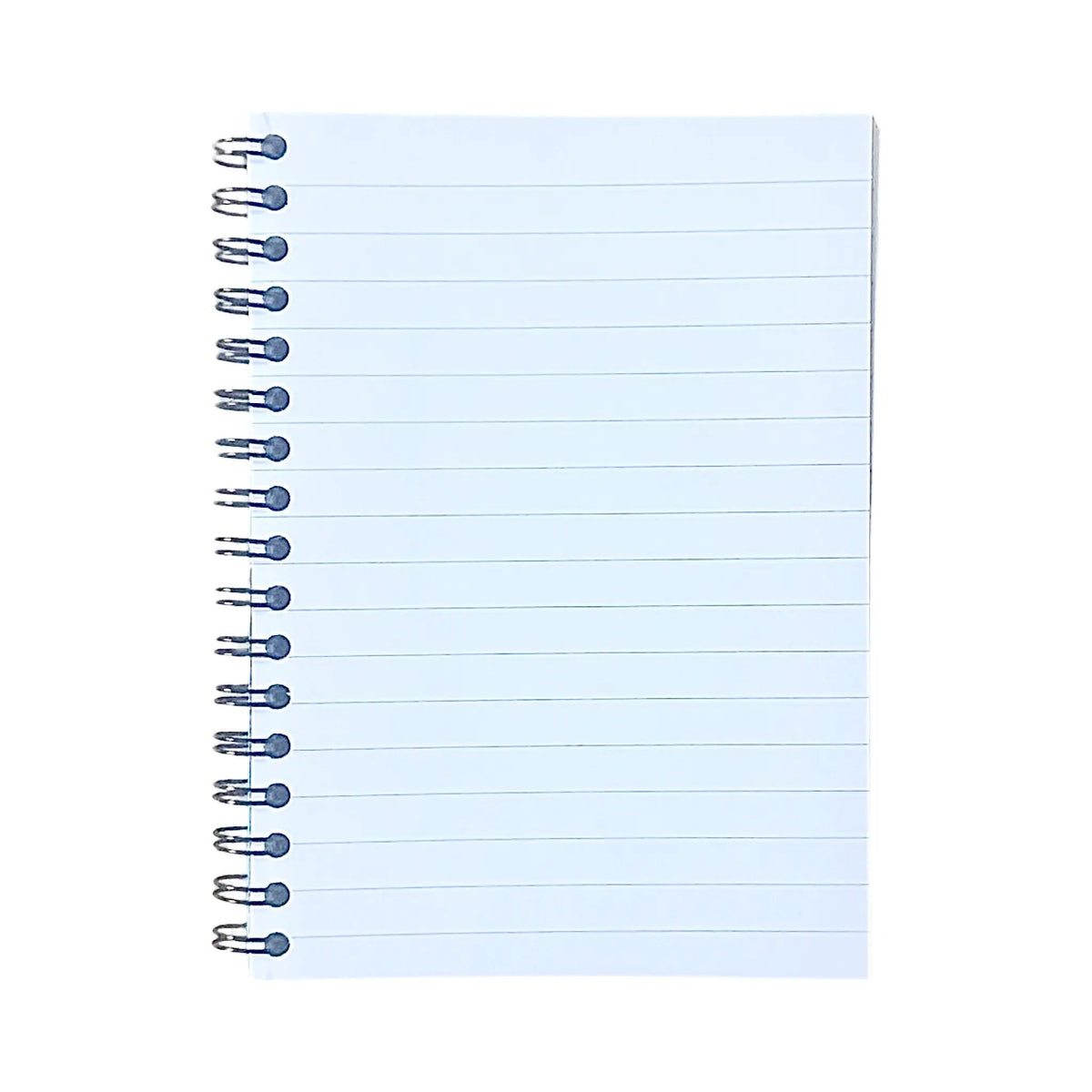 Anteckningsbok med linjerade blad, insida