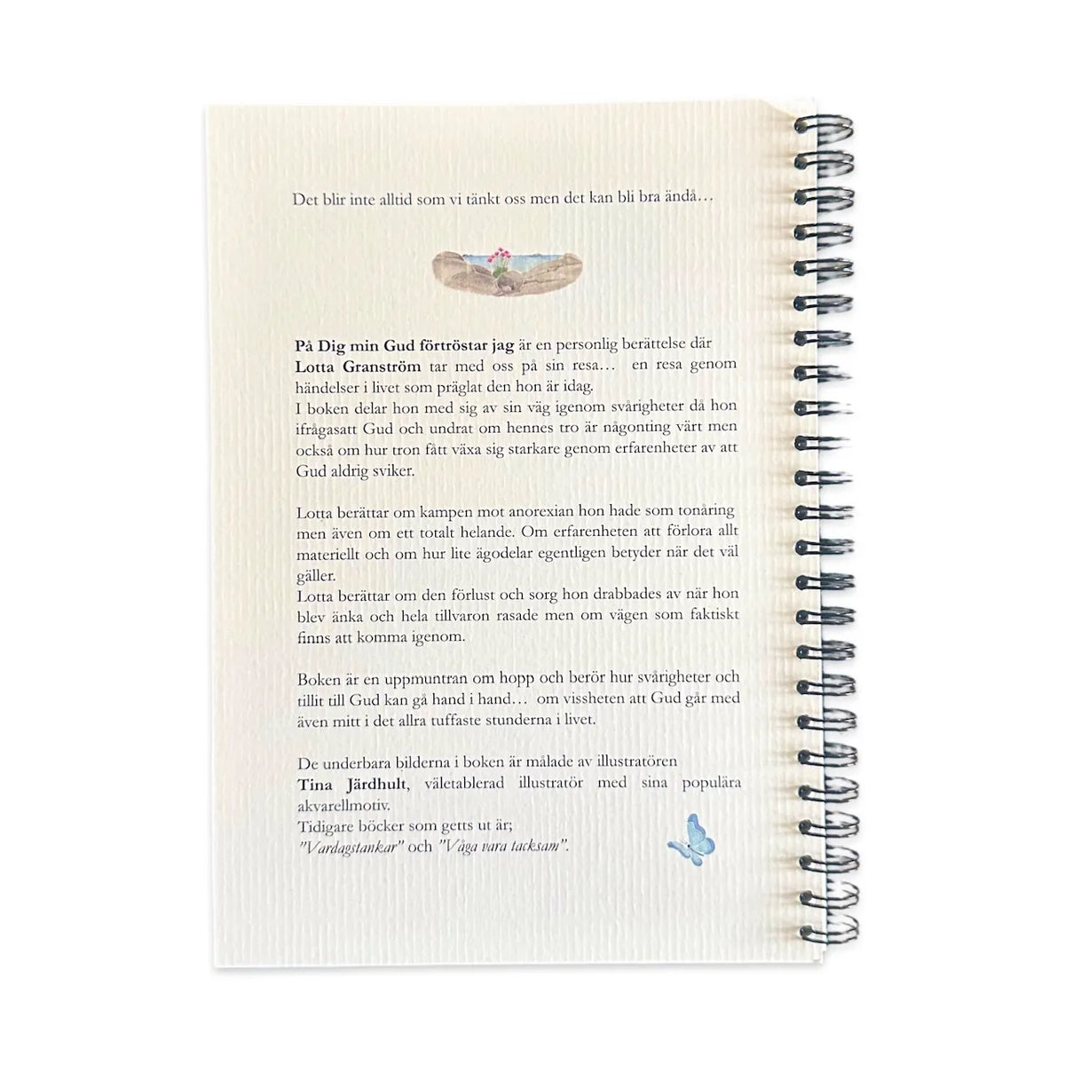 Bok ”På dig min Gud förtröstar jag” baksida