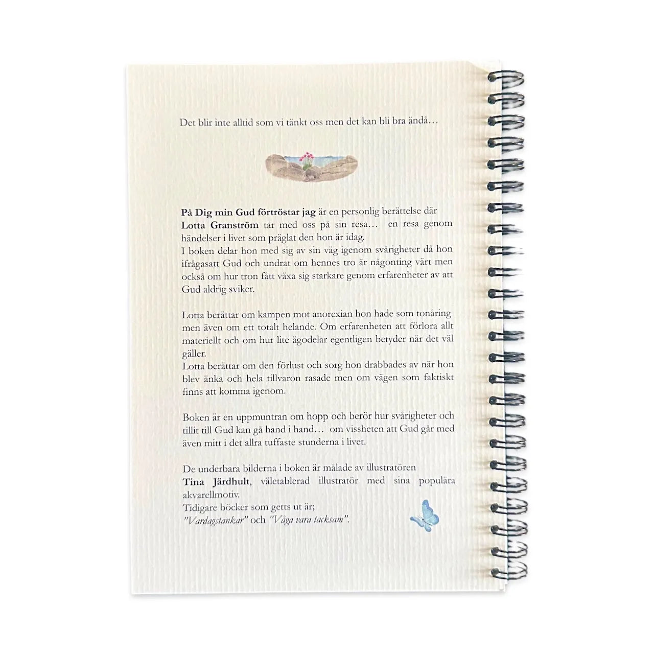 Bok ”På dig min Gud förtröstar jag” baksida