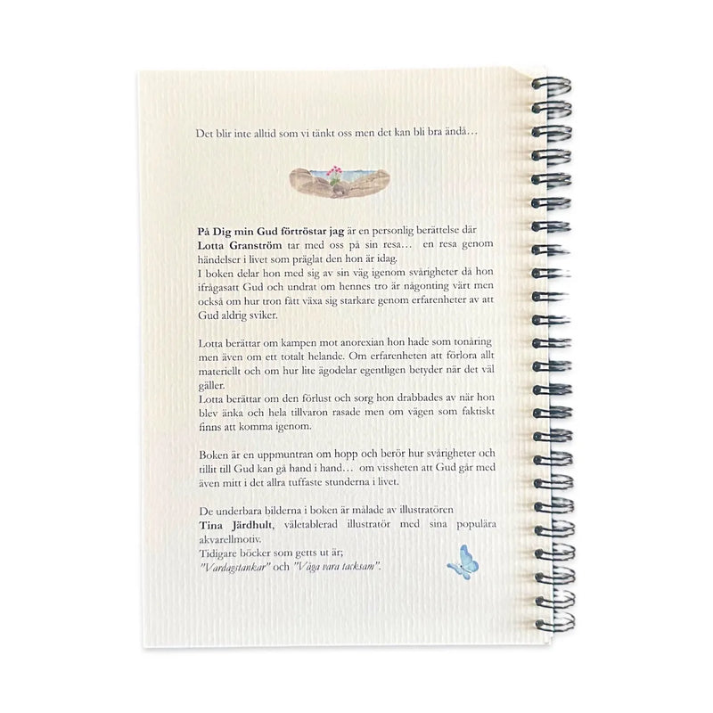 Bok ”På dig min Gud förtröstar jag” baksida