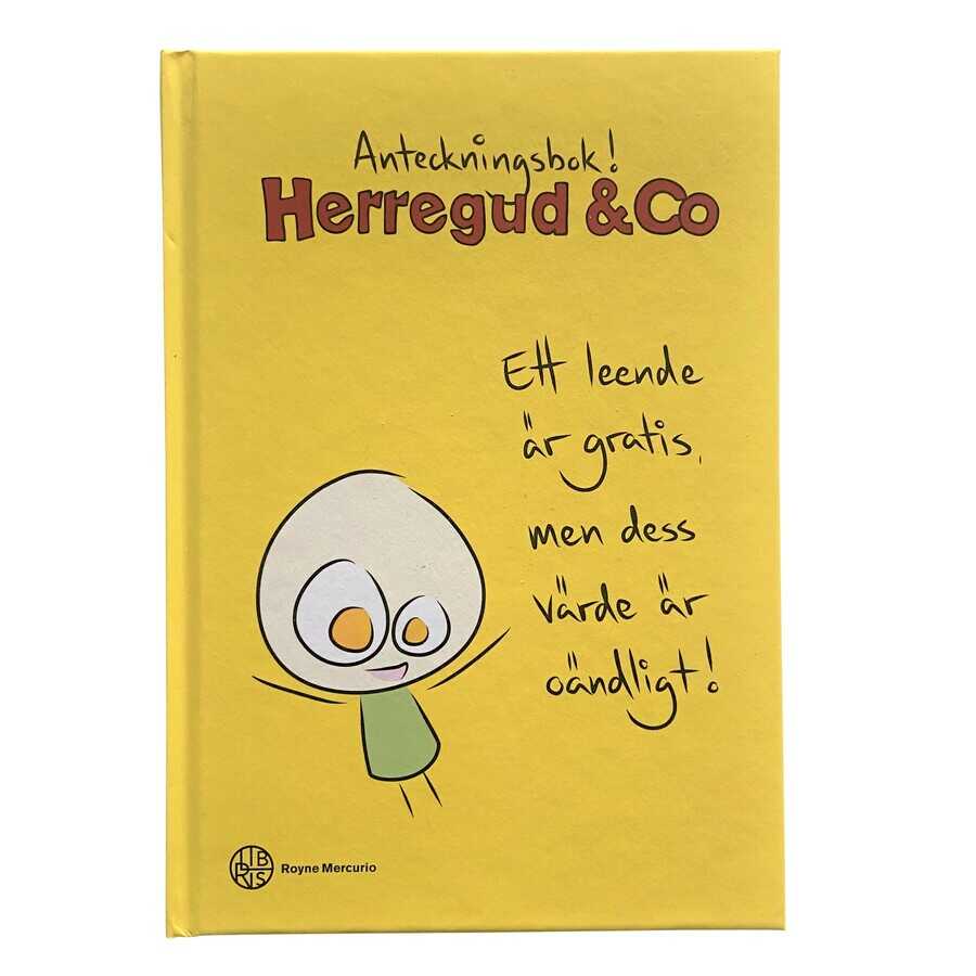 Herregud&Co anteckningsbok gul - Saker&Smått