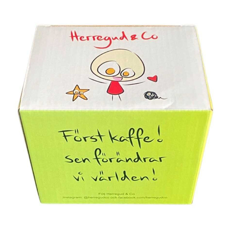 Herregud&Co Kaffemugg Förändra världen - Saker&Smått