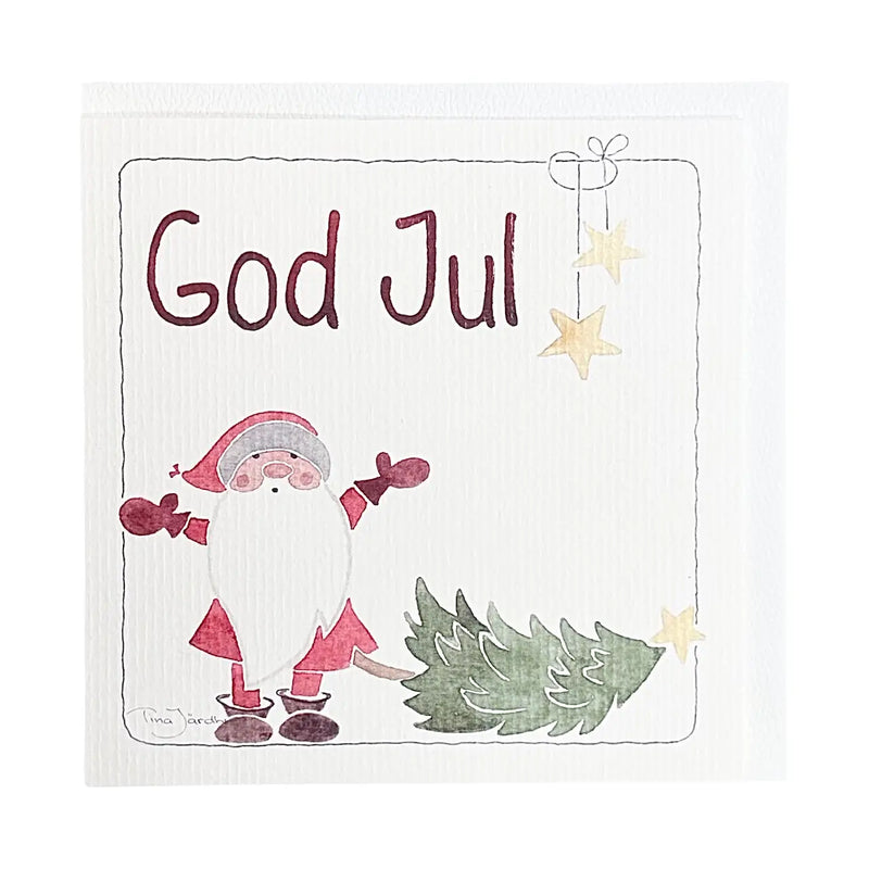 Julkort dubbelt med kuvert