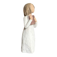Love of learning – Kärlek till lärande.  figur ur serien Willow Tree från höger sida