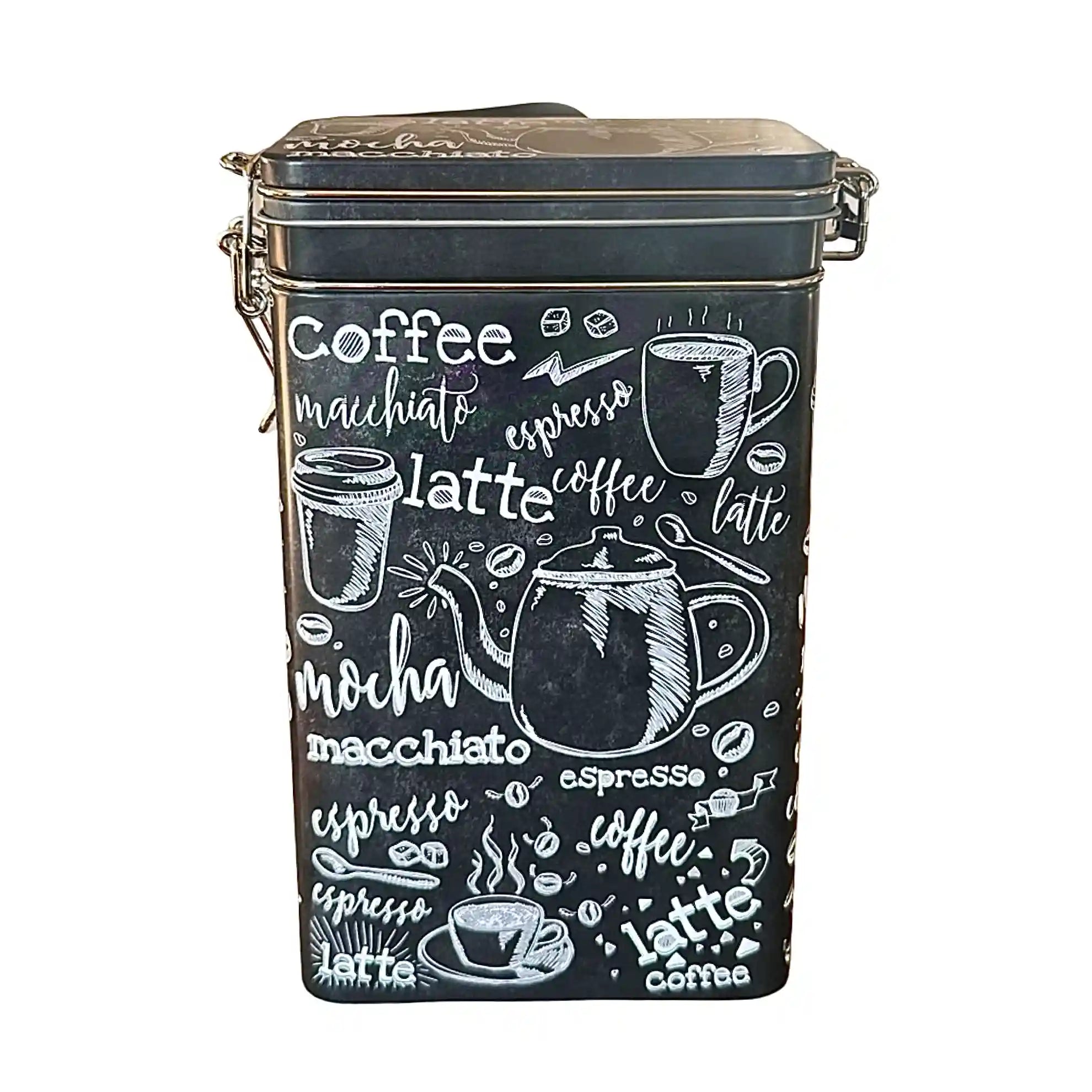 Kaffeburk med knäpplock sedd framifrån