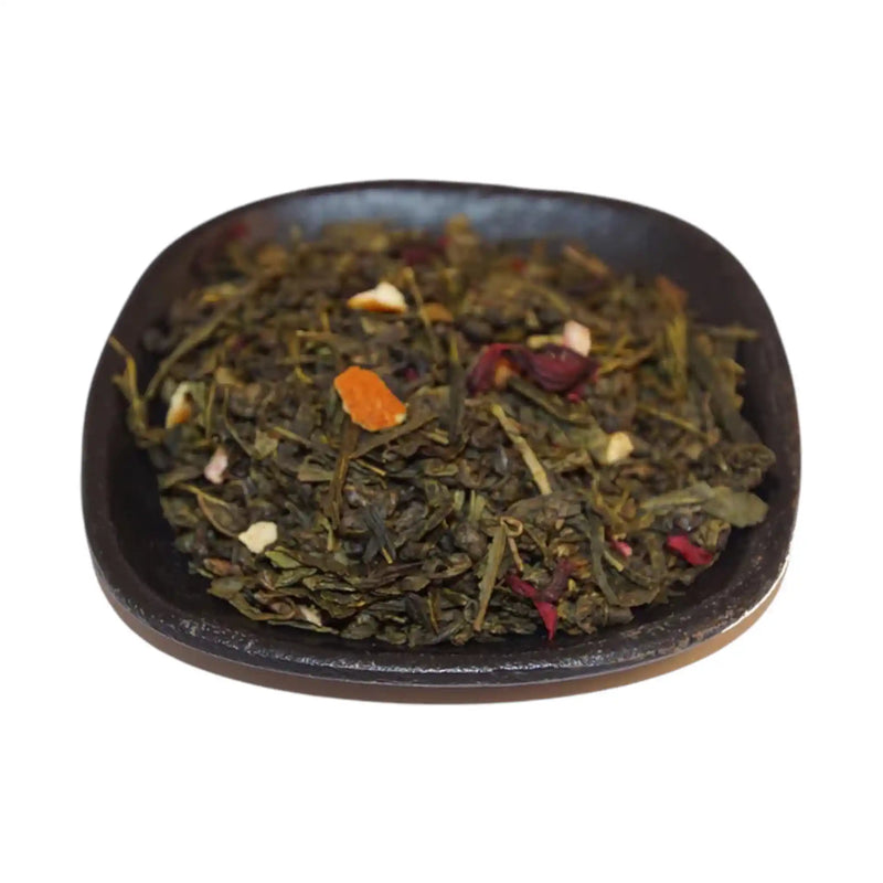 KANEL/MANDEL är ett grönt te med smak av kanel och mandel.