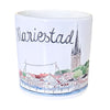Kaffemugg med motiv Mariestad framifrån