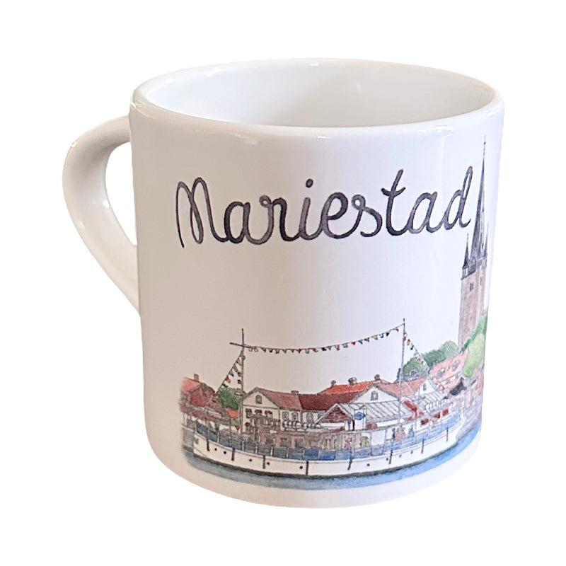 Kaffemugg med motiv Mariestad