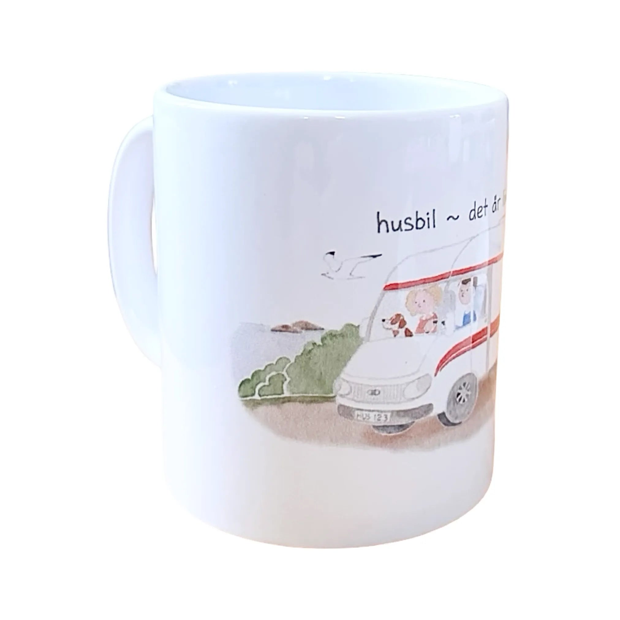 Mugg Husbil, röd 300 ml