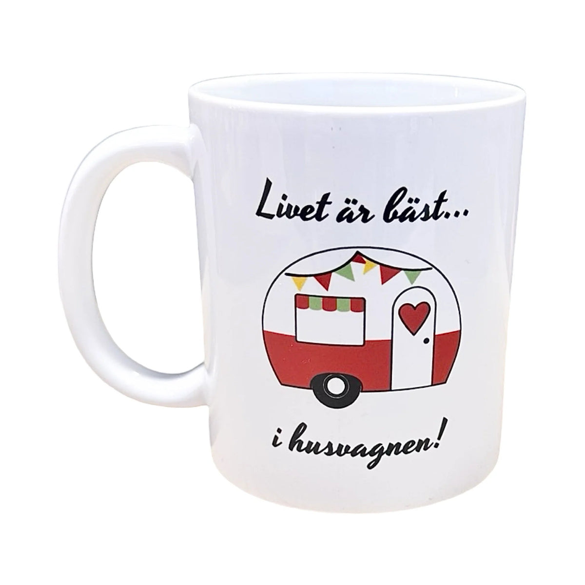 Mugg Husvagn, röd