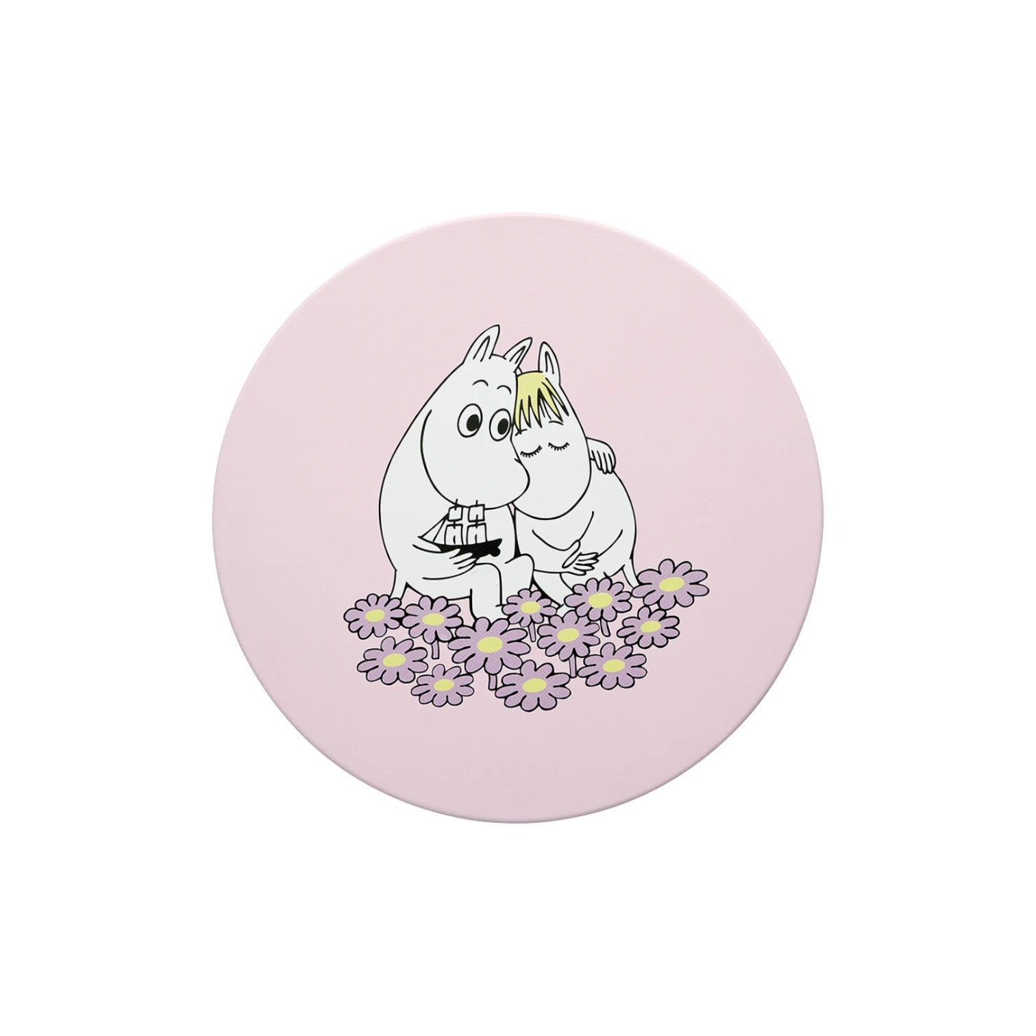 Mumin burk med illustration som hyllar vänskap