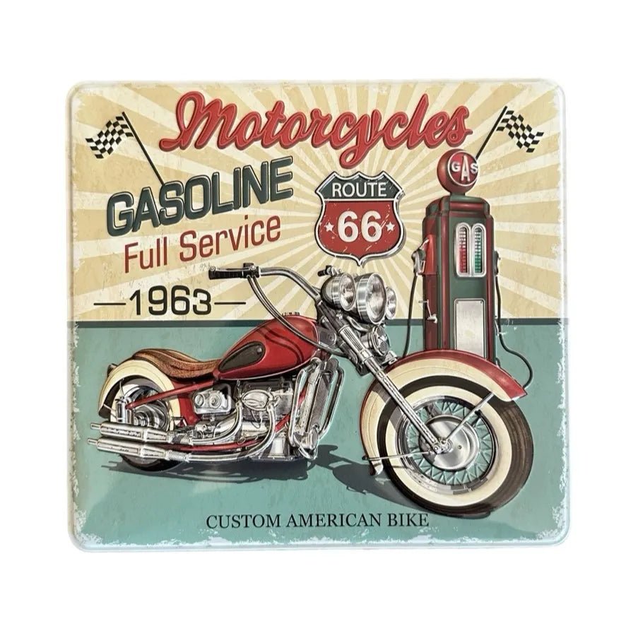 Plåburk Motorcykel retro