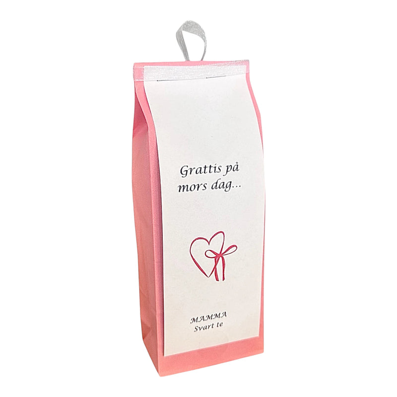 Te MAMMA, Grattis på mors dag, rosa påse