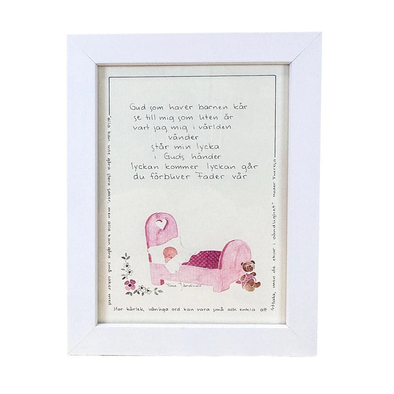 Tavla ”Gud som haver”, rosa