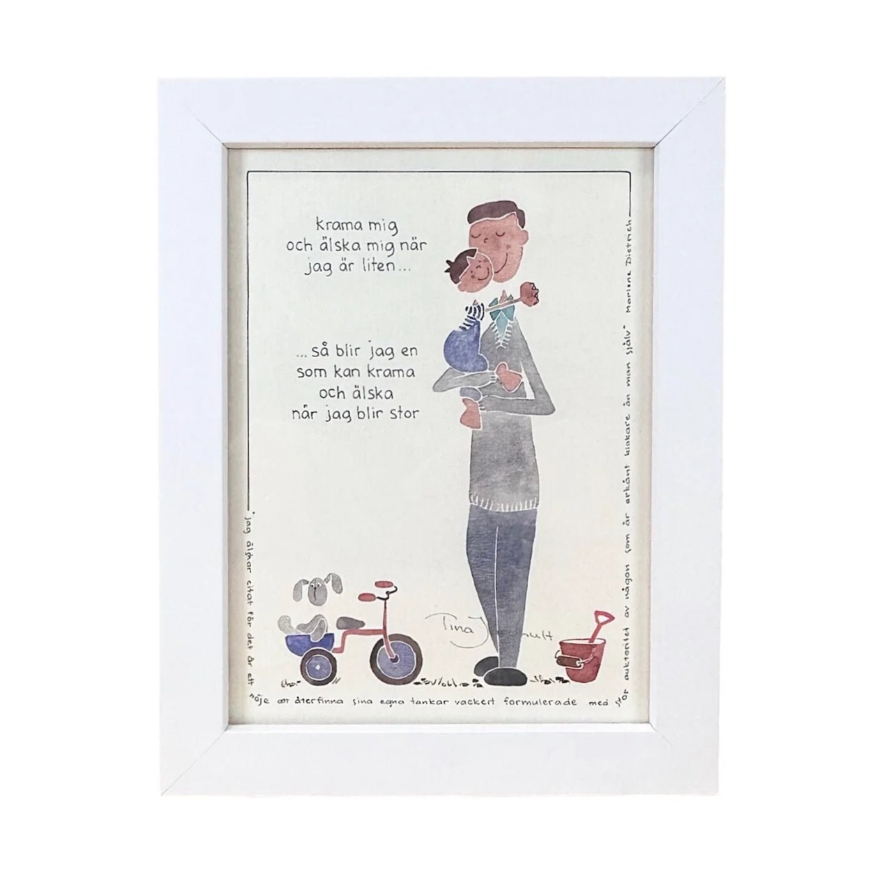 Tavla krama mig och älska mig, far&son