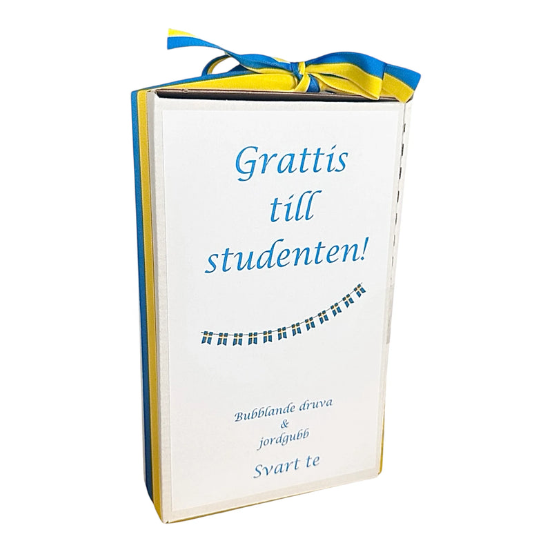 Te BUBBLANDE DRUVA/JORDGUBB, Studentlåda