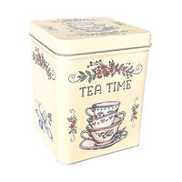 Gul burk tea time sedd snett från sidan