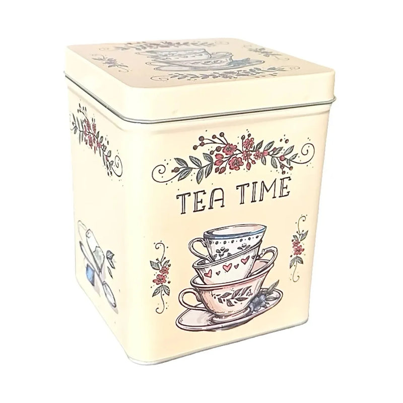 Gul burk tea time sedd snett från sidan