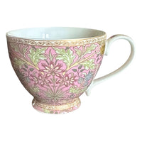 Temugg i rosa porslin  William Morris Hyacinth i presentförpackning 
